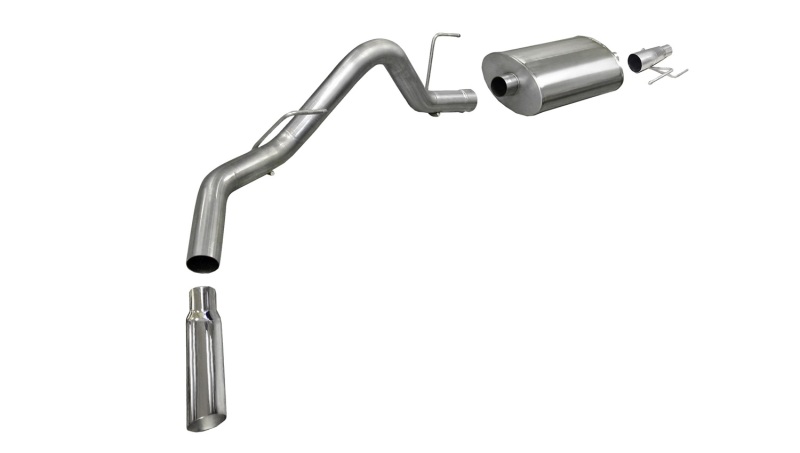 Ford F-150 Performance Exhaust - Single Side Exit - CORSA Performance - Sport Cat Back - Polished - `11-`14